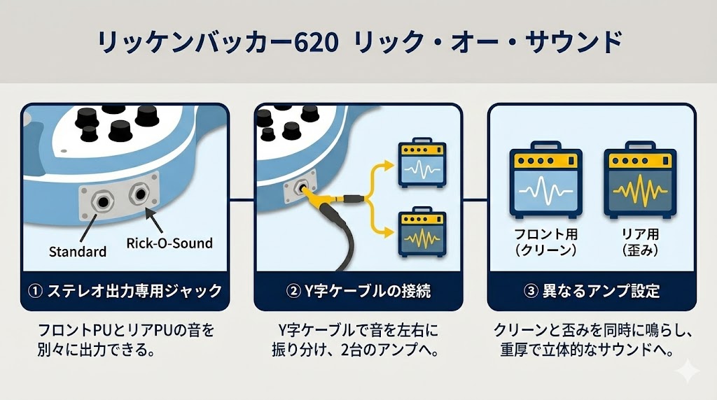 2つのアンプを鳴らすリック・オー・サウンドの遊び方
