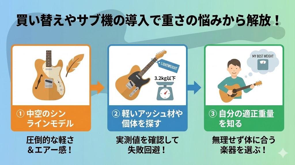 買い替えやサブ機の導入で重さの悩みから解放される